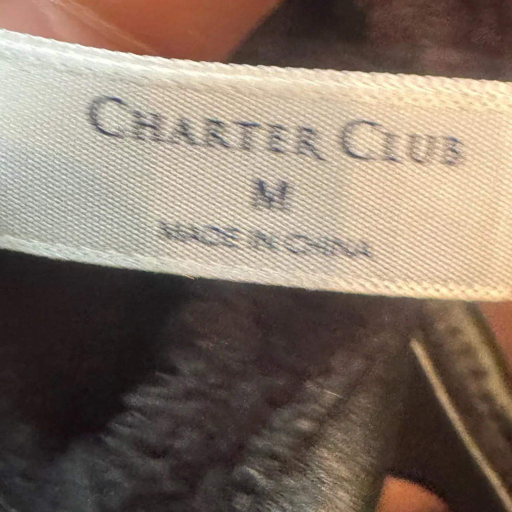 NWT Charter Club Women’s Genuine Leather Gloves Pearl Trim Gift‎ Soft Warm